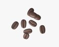 Coffee Beans On Ground 3D 모델 