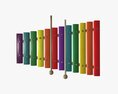Xylophone Toy Colored Modello 3D