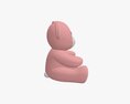 Bear Teddy Plush Toy Pink Baby Ty Princess 3D模型