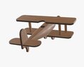 Wooden Children's Airplane 3D 모델 