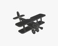 Wooden Children's Airplane 3d model