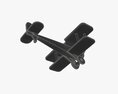 Wooden Children's Airplane Modèle 3d