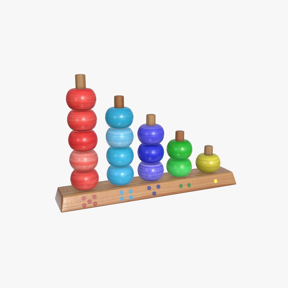 Scores Wooden Toy 3Dモデル