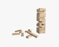 Tower Blocks Game Wooden Modello 3D