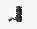 Tower Blocks Game Wooden 3D 모델 