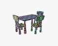 Table And Chairs 3D 모델 