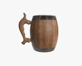 Beer Mug Wooden 02 Modèle 3d