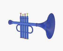 Plastic Trumpet 3D 모델 