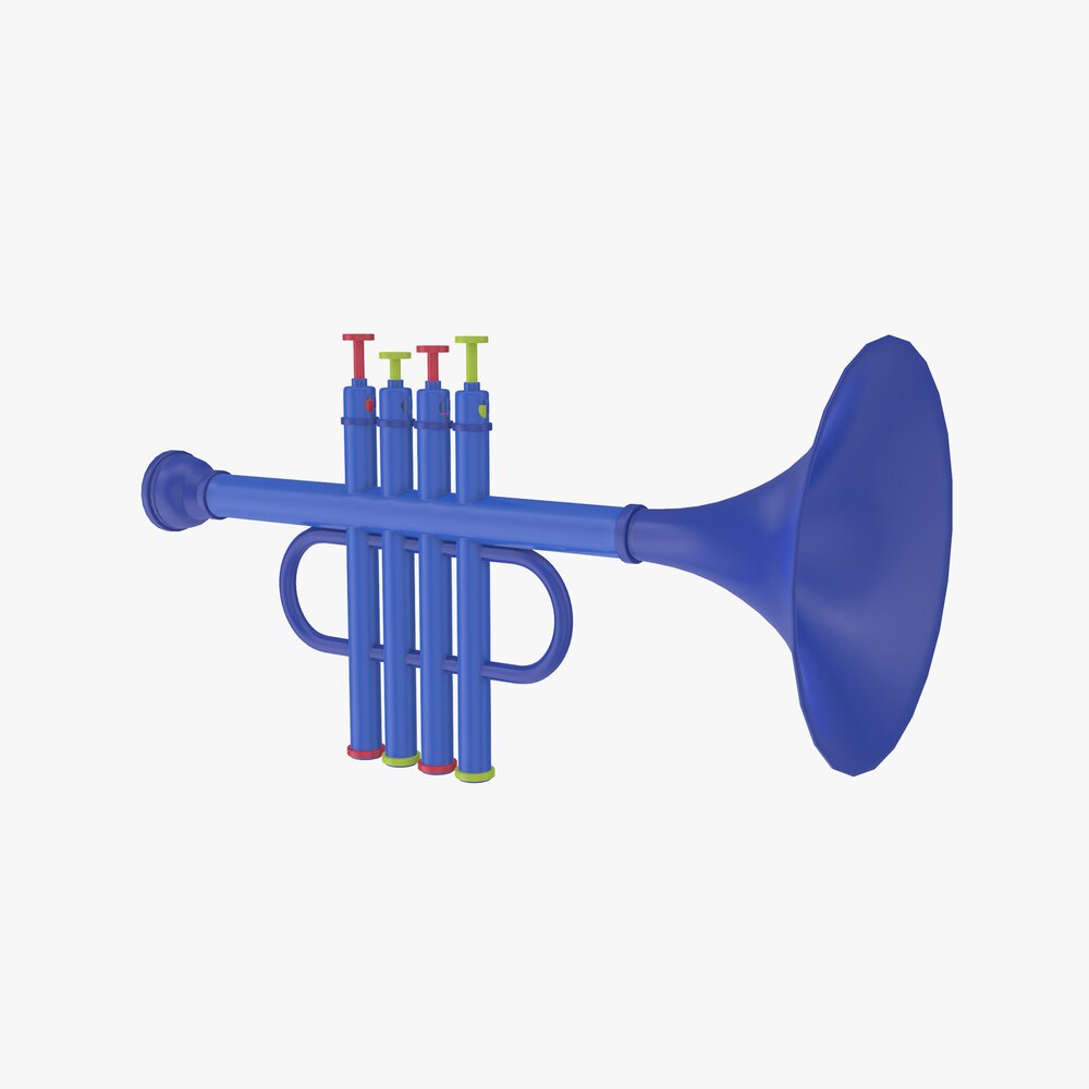 Plastic Trumpet Modelo 3d