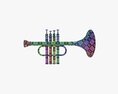 Plastic Trumpet Modèle 3d