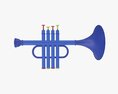 Plastic Trumpet Modèle 3d