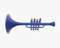 Plastic Trumpet 3d model