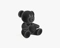 Bear Teddy Plush Toy With Heart Modello 3D