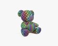 Bear Teddy Plush Toy With Heart 3Dモデル