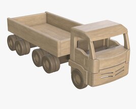 Truck Wooden 2 3D 모델 