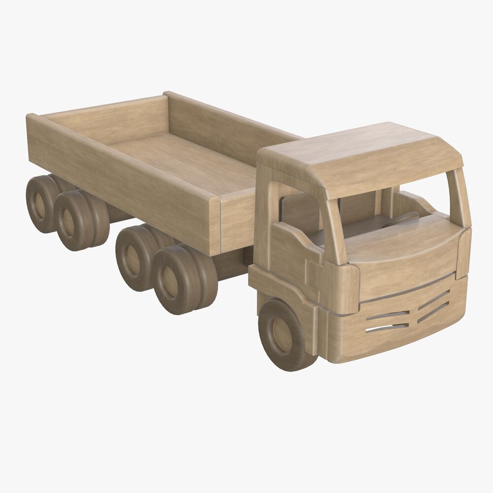 Truck Wooden 2 3D 모델 