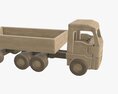 Truck Wooden 2 Modello 3D