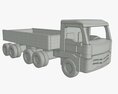 Truck Wooden 2 3Dモデル