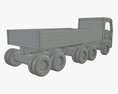 Truck Wooden 2 3Dモデル