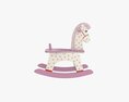 Rocking Horse Wooden Toy 2 3d model