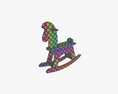 Rocking Horse Wooden Toy 2 Modelo 3D