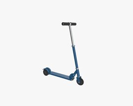 Kick Scooter Blue 3D-Modell