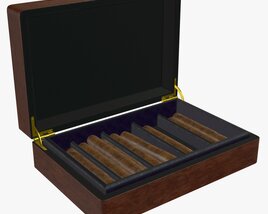 Cigar Box Full 3D 모델 