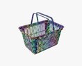 Plastic Shopping Basket Modello 3D