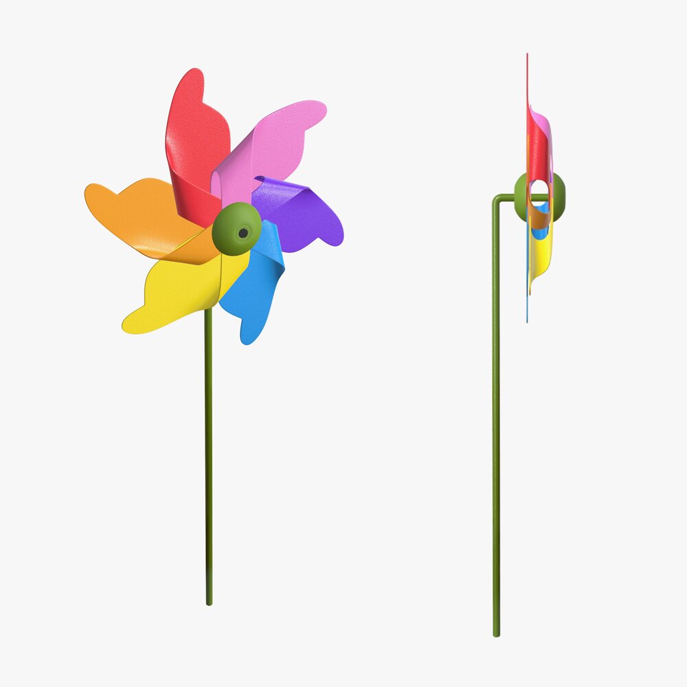 Windmill Colorful Toy Modèle 3d