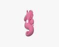 Seahorse Plushie Toy 3D-Modell