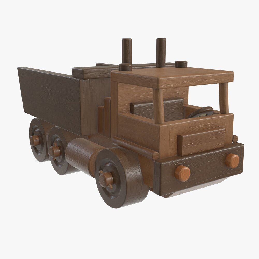 Truck Wooden 3D 모델 