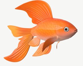 Goldfish Cartoon Modèle 3D