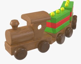 Train Wooden 3D model