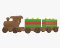 Train Wooden Modèle 3d