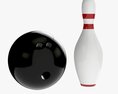Bowling Ball And Pin Modèle 3d