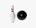 Bowling Ball And Pin 3d model