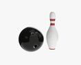 Bowling Ball And Pin Modèle 3d