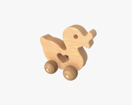 Duck Wooden 3D 모델 