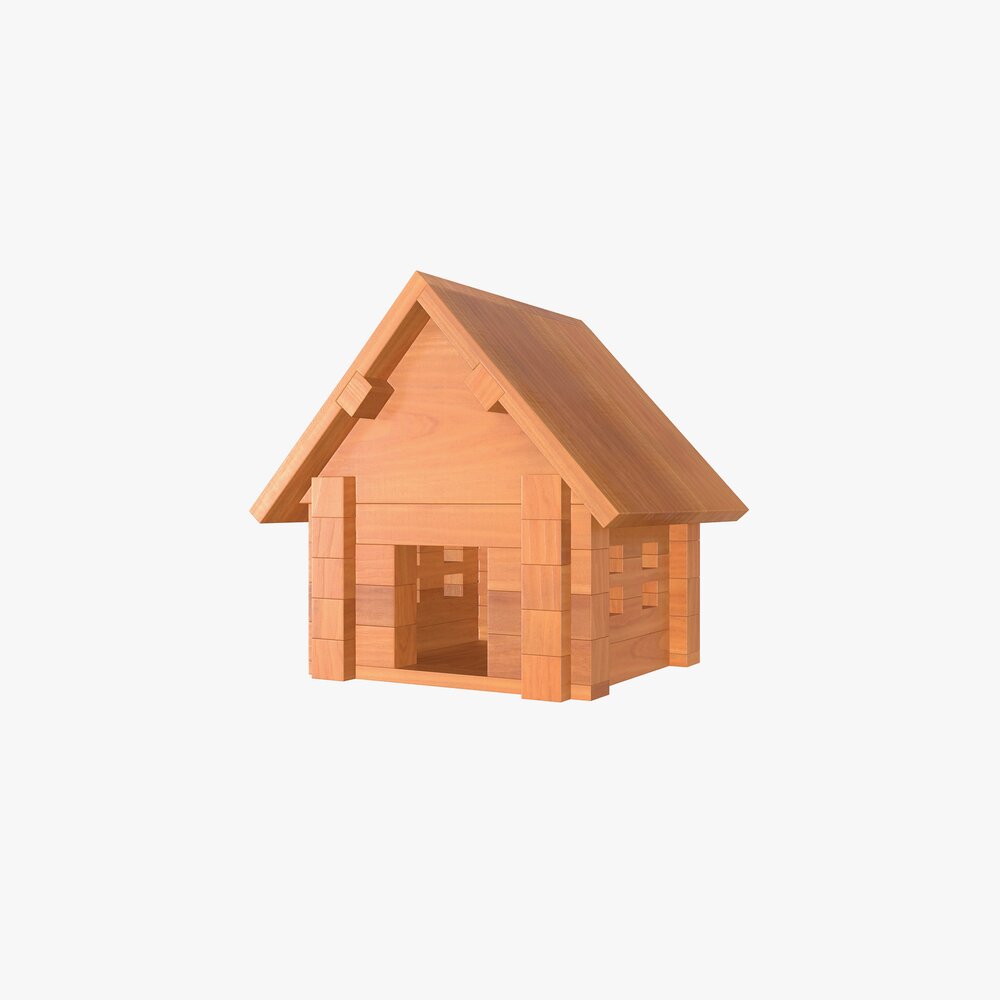 House Wooden 3D модель