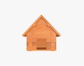 House Wooden 3D 모델 