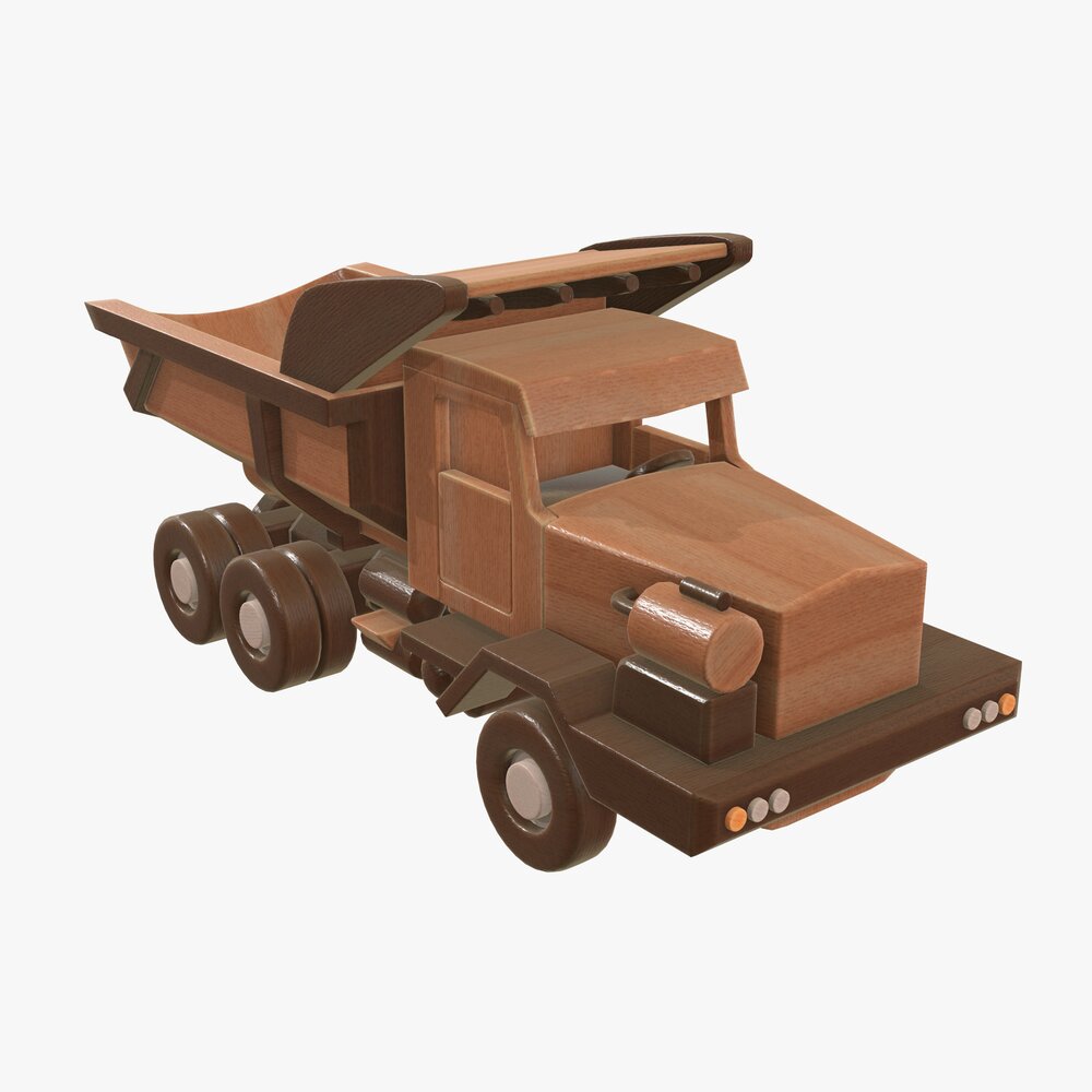 Truck Wooden 3 3Dモデル