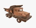 Truck Wooden 3 3d model