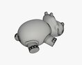 Hippo Toy 3d model