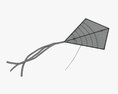 Flying Kite 3D-Modell