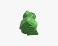 Green Frog Toy 3d model