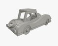 Car Retro Wooden 3D модель