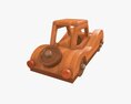 Car Retro Wooden 3D模型