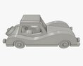Car Retro Wooden 3D-Modell
