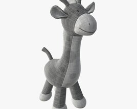 Giraffe Plushie Doll 3D model