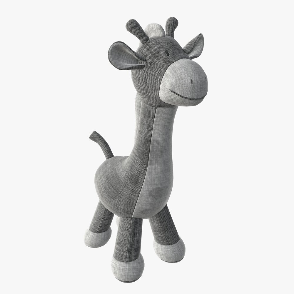 Giraffe Plushie Doll 3D model